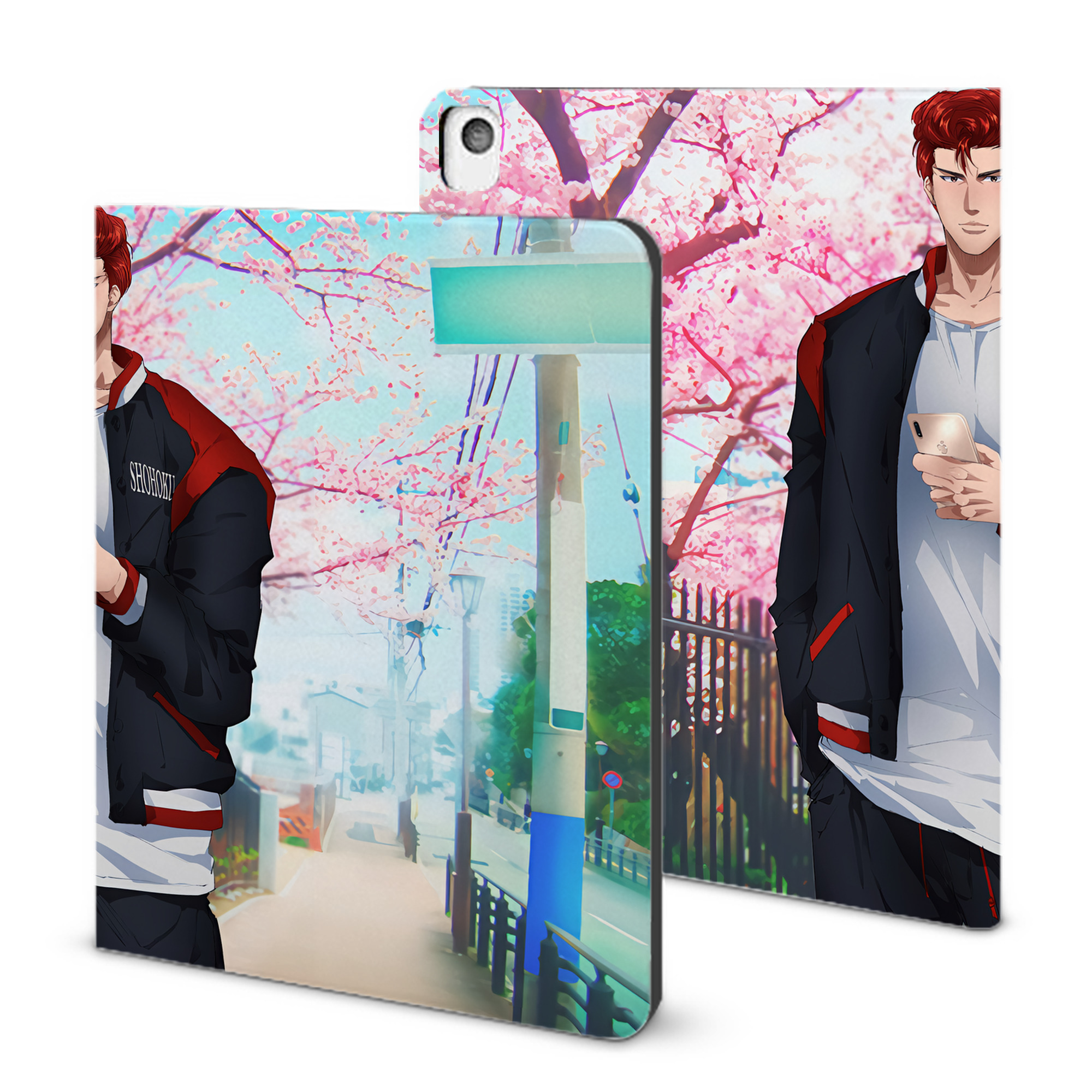 （画像用） SLAM DUNK／スラムダンク IPadケース ペンホルダー付き ブックスタイルデザイン